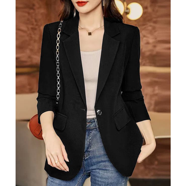 バックスリットテーラードジャケット韓国風 | Miniministore | 詳細画像9 