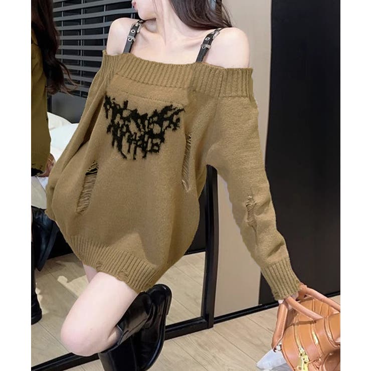 オフショルニットミニワンピース ダメージ | Miniministore | 詳細画像16 