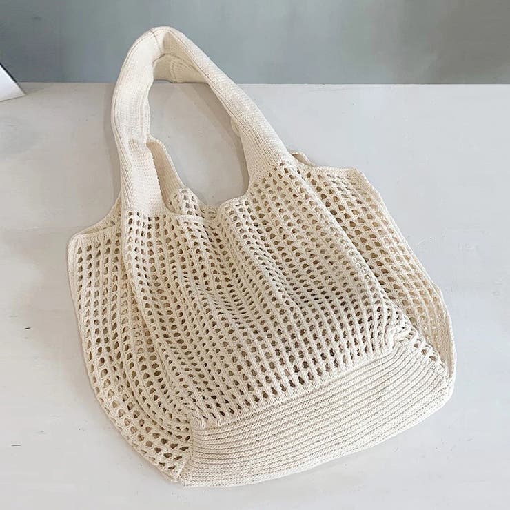 トートバッグ 編みバッグ ニットバッグ夏 | Miniministore | 詳細画像4 