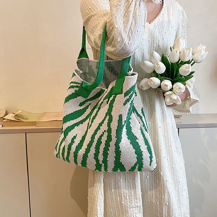 ニットバッグ トートバッグ 大容量かばん | Miniministore | 詳細画像11 