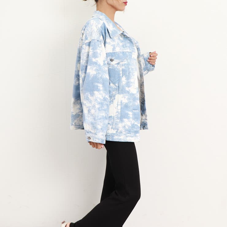 デニムジャケット 絞り染めレディース韓国 | Miniministore | 詳細画像11 