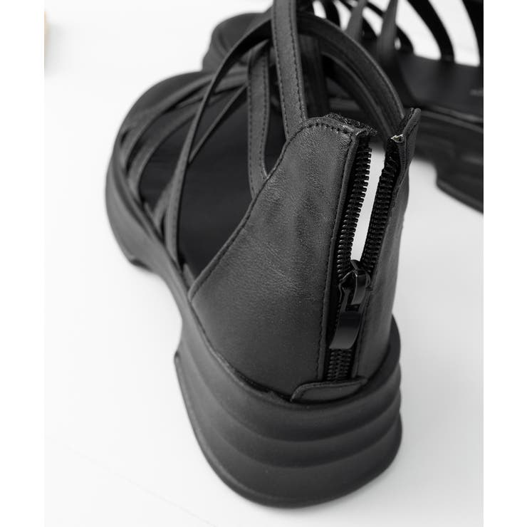 厚底サンダル ストラップサンダル美脚夏靴 | Miniministore | 詳細画像23 