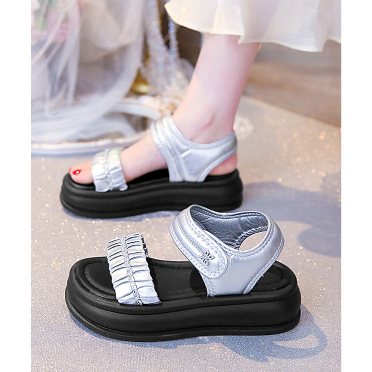 厚底サンダル レディースギャザーサンダル | Miniministore | 詳細画像10 