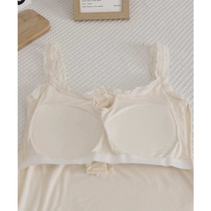 レース切替キャミソールカップ付きインナー | Miniministore | 詳細画像25 