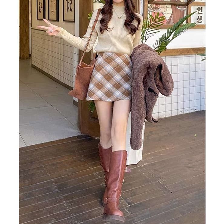 ボトルネック ニットトップス 袖口ボタン | Miniministore | 詳細画像11 