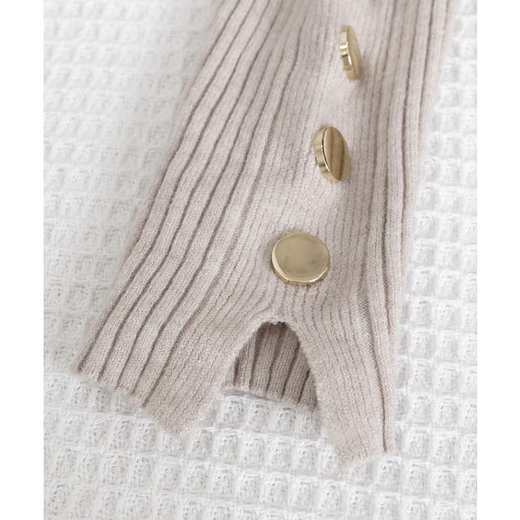 ボトルネック ニットトップス 袖口ボタン | Miniministore | 詳細画像31 