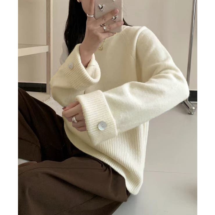 ニットトップス ワイドスリーブニット秋冬 | Miniministore | 詳細画像6 