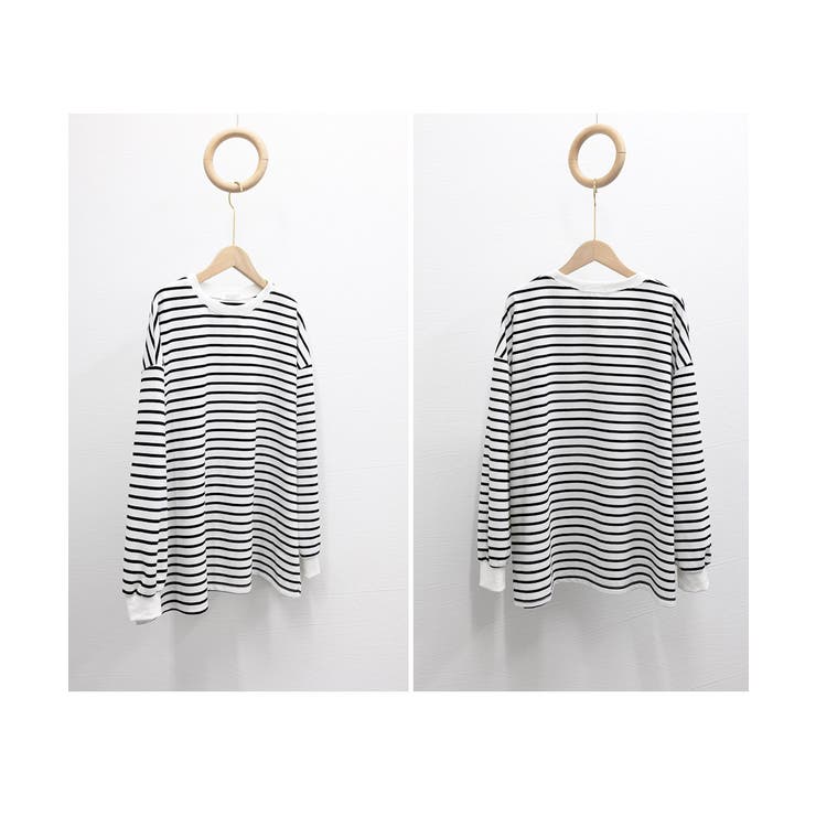 ボーダーtシャツ レディース 長袖ロンT | Miniministore | 詳細画像25 