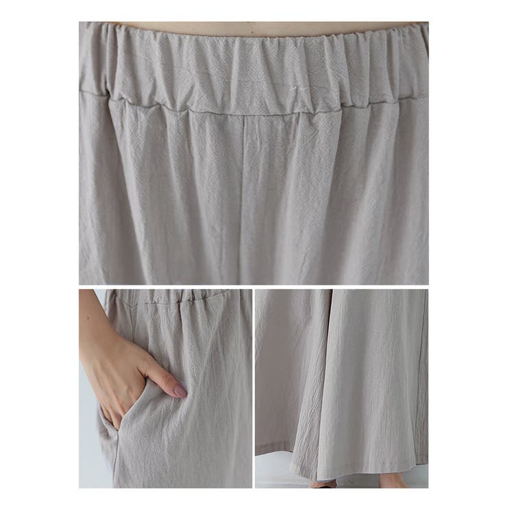 リラックスワイドパンツ キュロットパンツ | Miniministore | 詳細画像13 