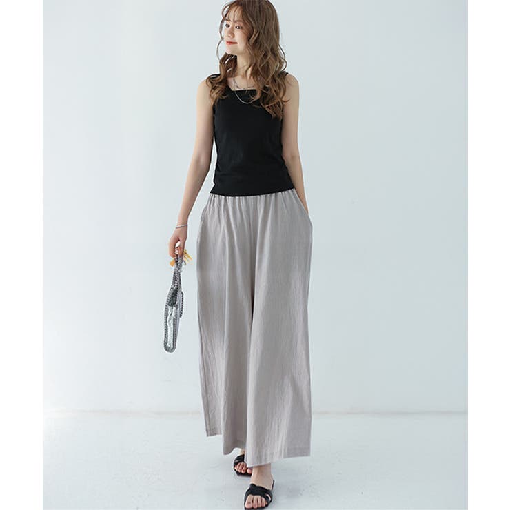 リラックスワイドパンツ キュロットパンツ | Miniministore | 詳細画像17 