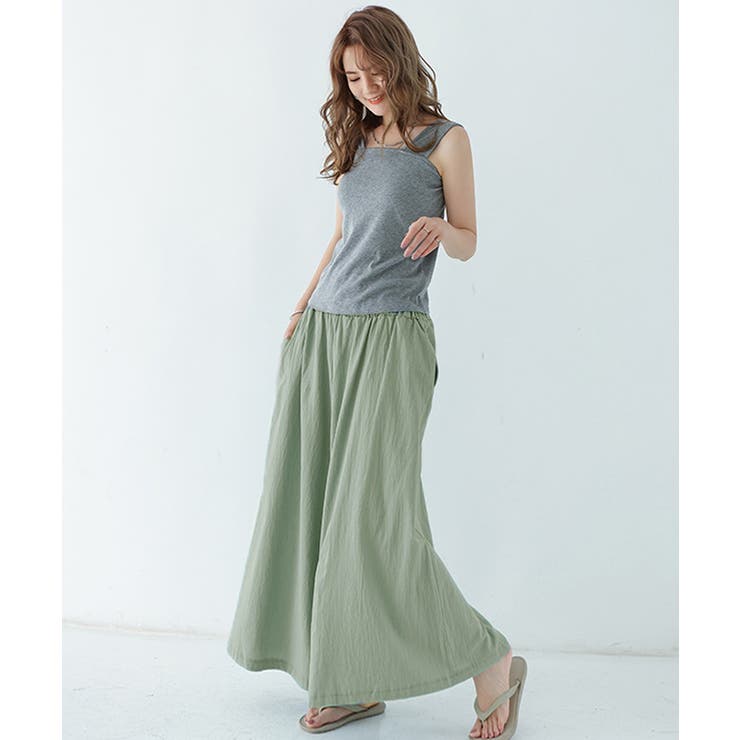 リラックスワイドパンツ キュロットパンツ | Miniministore | 詳細画像36 