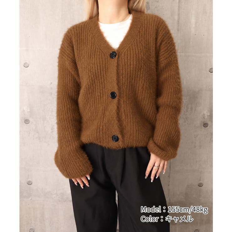 シャギーニットショートカーディガン韓国風 | Miniministore | 詳細画像24 
