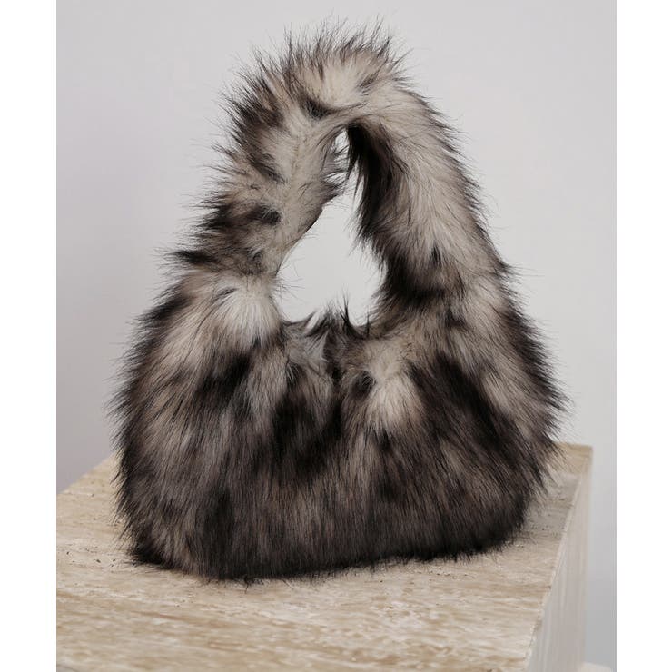 ふわふわフェイクファーバッグ アニマル柄 | Miniministore | 詳細画像11 