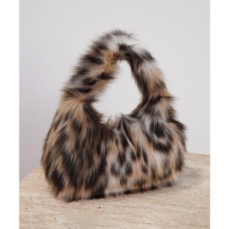 ふわふわフェイクファーバッグ アニマル柄 | Miniministore | 詳細画像21 