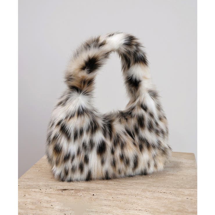 ふわふわフェイクファーバッグ アニマル柄 | Miniministore | 詳細画像4 