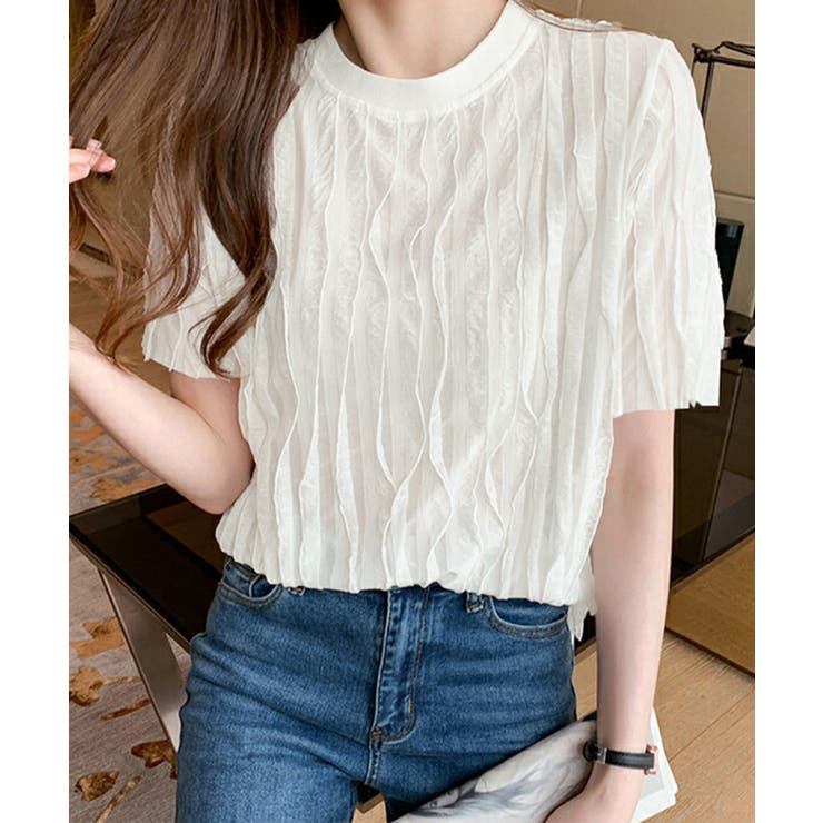 シアートップスワッシャー楊柳プルオーバー | Miniministore | 詳細画像3 