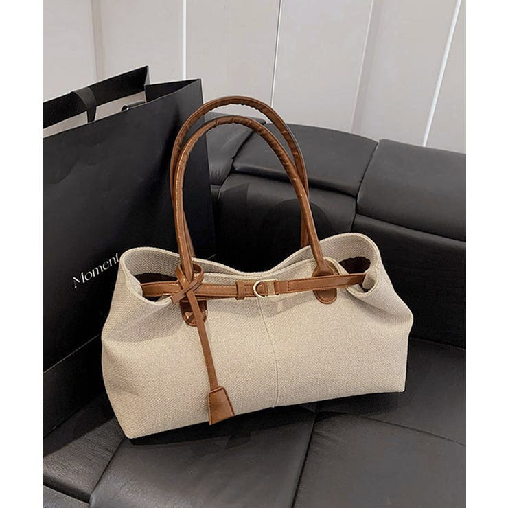 キャンバストートバッグ横長ベルトデザイン | Miniministore | 詳細画像11 