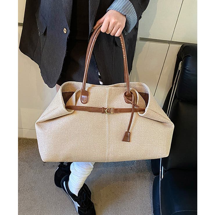 キャンバストートバッグ横長ベルトデザイン | Miniministore | 詳細画像14 