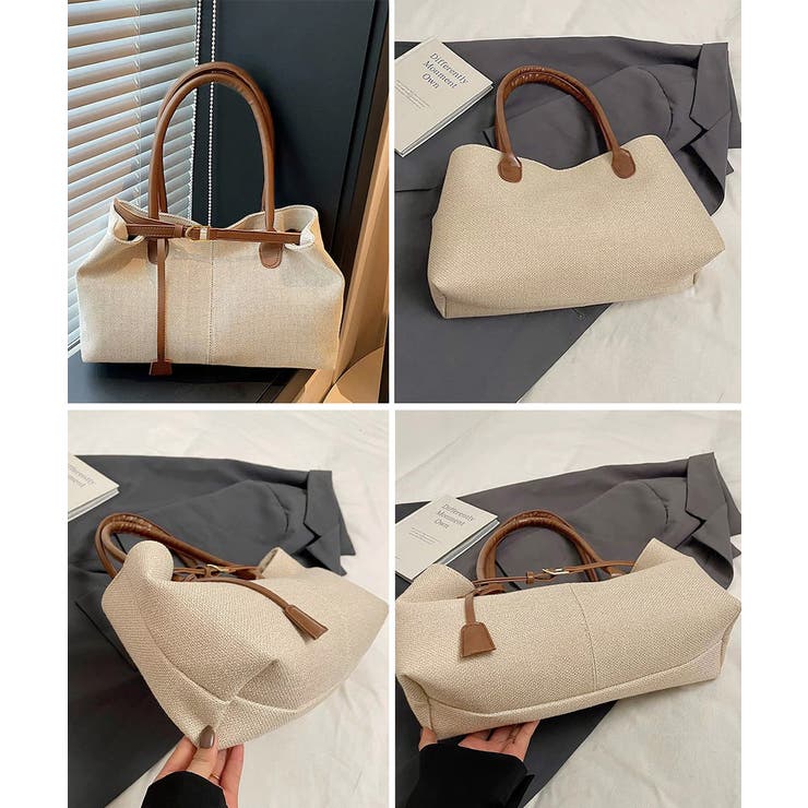 キャンバストートバッグ横長ベルトデザイン | Miniministore | 詳細画像21 