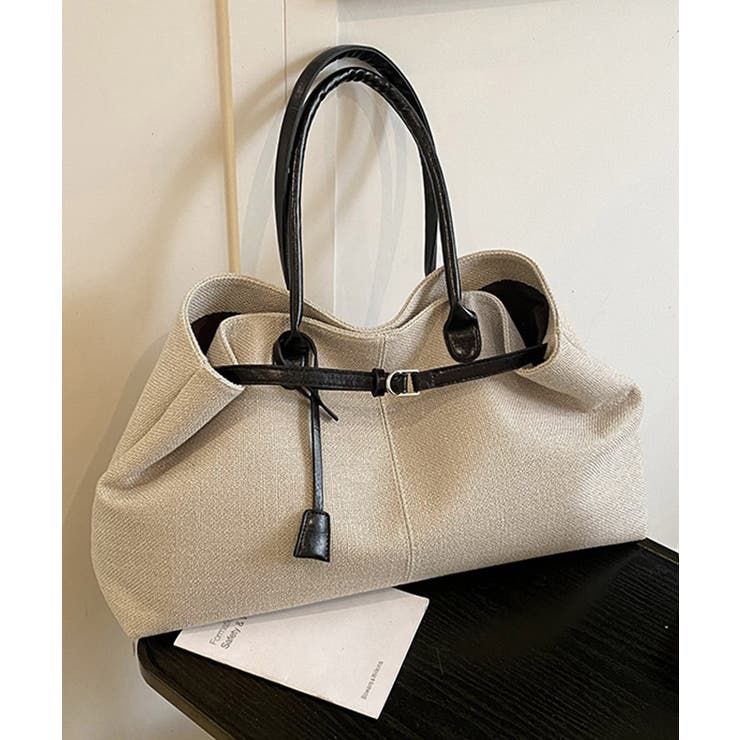 キャンバストートバッグ横長ベルトデザイン | Miniministore | 詳細画像7 