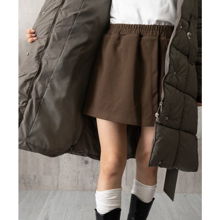 フード付き フェイクダウンコードロング丈 | Miniministore | 詳細画像20 