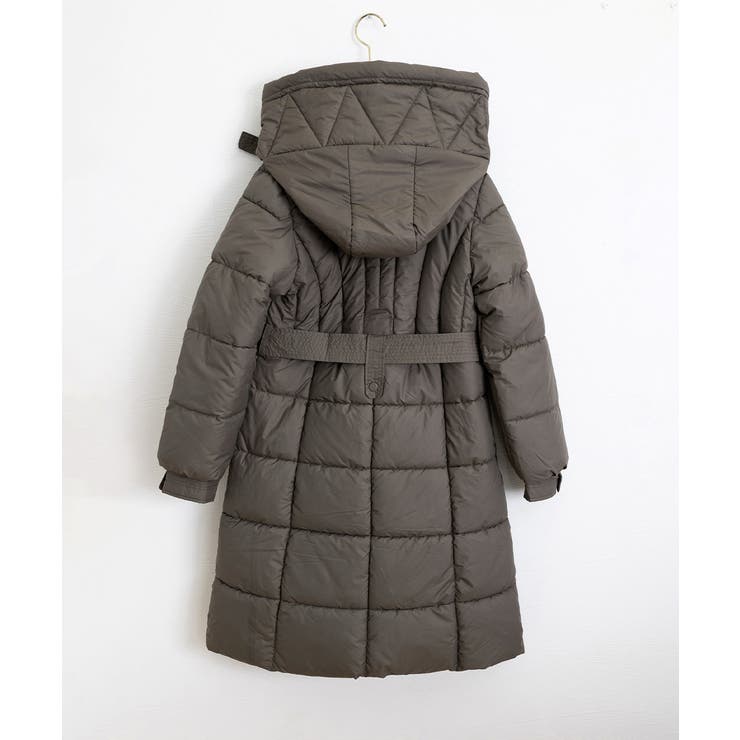 フード付き フェイクダウンコードロング丈 | Miniministore | 詳細画像23 