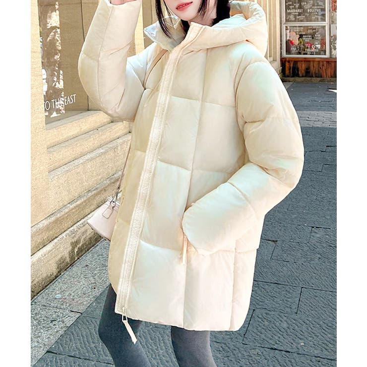 中綿ダウンコートフード付きダウンブルゾン | Miniministore | 詳細画像16 