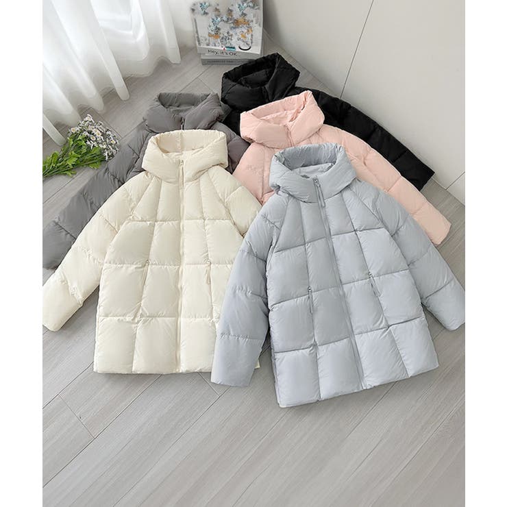 中綿ダウンコートフード付きダウンブルゾン | Miniministore | 詳細画像30 