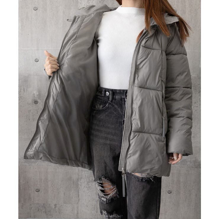 中綿ダウンコートフード付きダウンブルゾン | Miniministore | 詳細画像32 