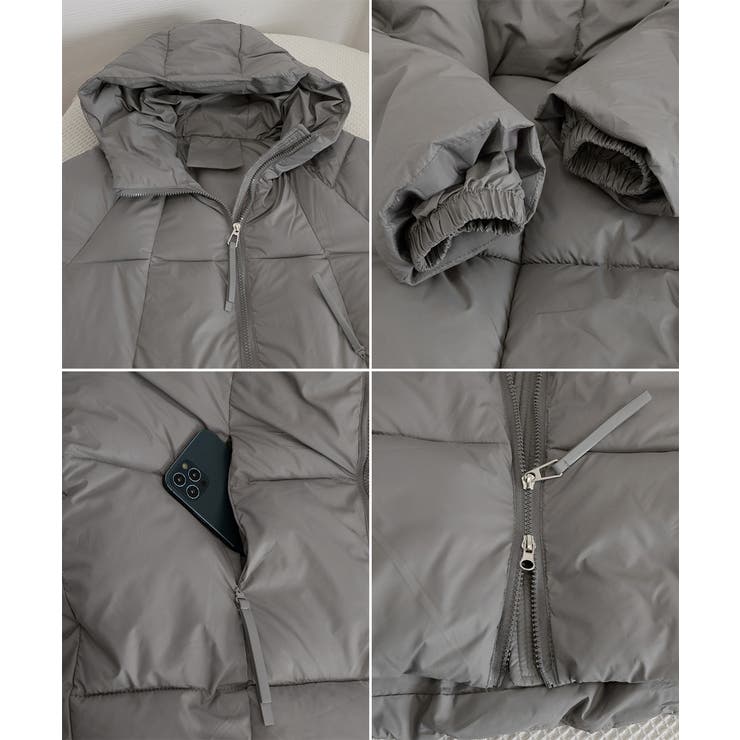 中綿ダウンコートフード付きダウンブルゾン | Miniministore | 詳細画像39 