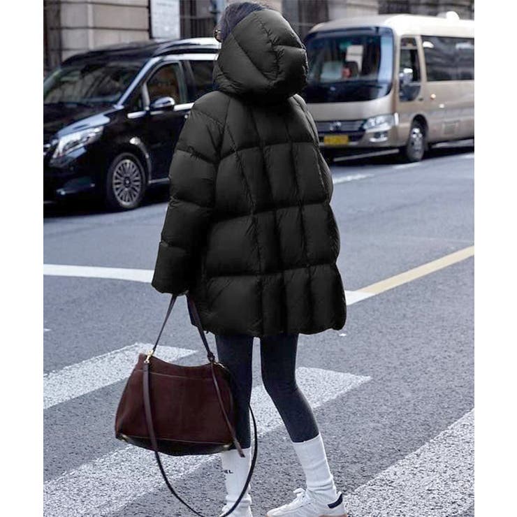 中綿ダウンコートフード付きダウンブルゾン | Miniministore | 詳細画像9 