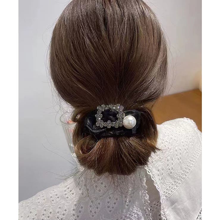 ビジューシュシュ大人っぽいパールヘアゴム | Miniministore | 詳細画像4 