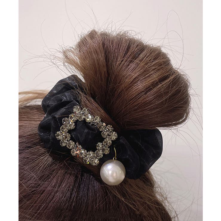 ビジューシュシュ大人っぽいパールヘアゴム | Miniministore | 詳細画像5 
