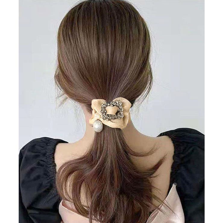 ビジューシュシュ大人っぽいパールヘアゴム | Miniministore | 詳細画像7 