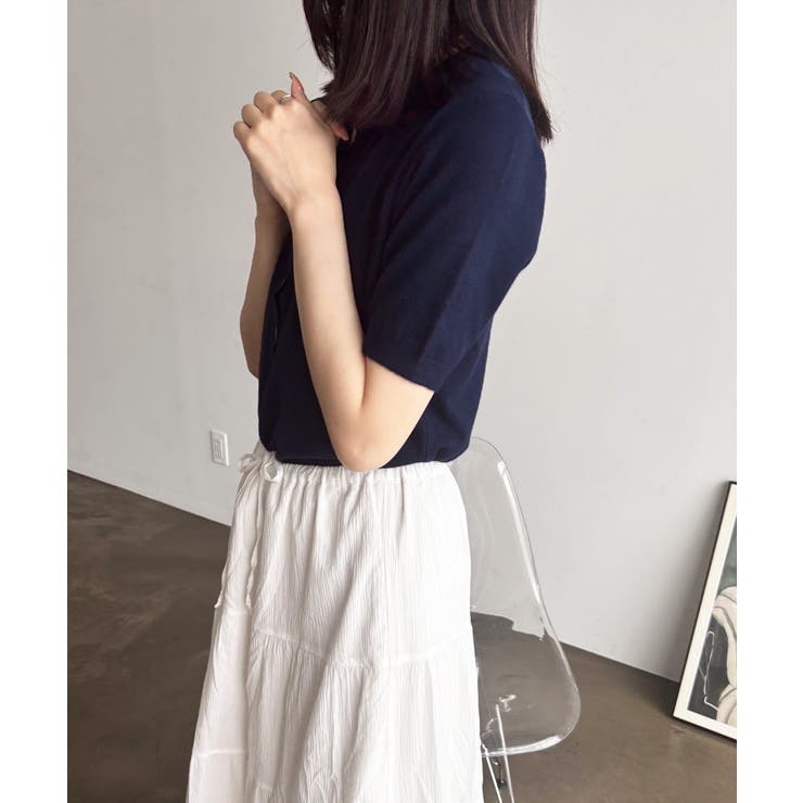 サマーニット Vネックニットトップス韓国 | Miniministore | 詳細画像5 