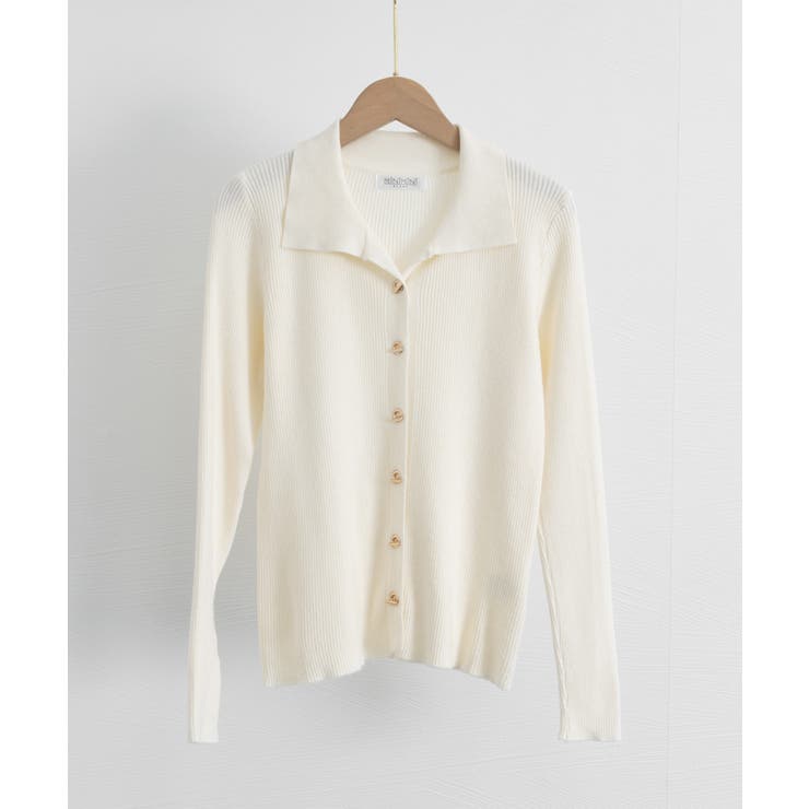 秋冬ニットトップス レディースニットポロ | Miniministore | 詳細画像25 