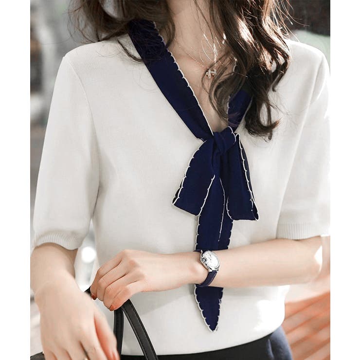 ボウタイニット リボンタイ サマーニット | Miniministore | 詳細画像11 