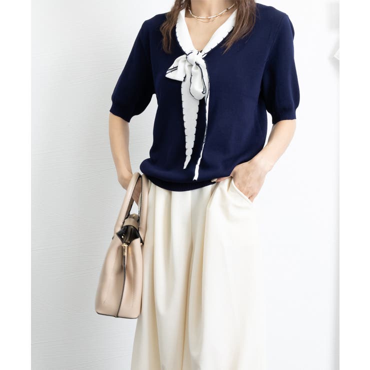 ボウタイニット リボンタイ サマーニット | Miniministore | 詳細画像13 