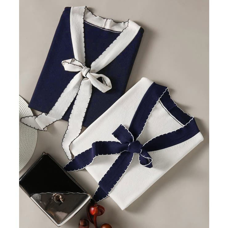 ボウタイニット リボンタイ サマーニット | Miniministore | 詳細画像18 