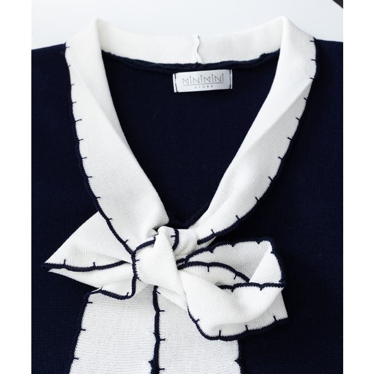 ボウタイニット リボンタイ サマーニット | Miniministore | 詳細画像24 