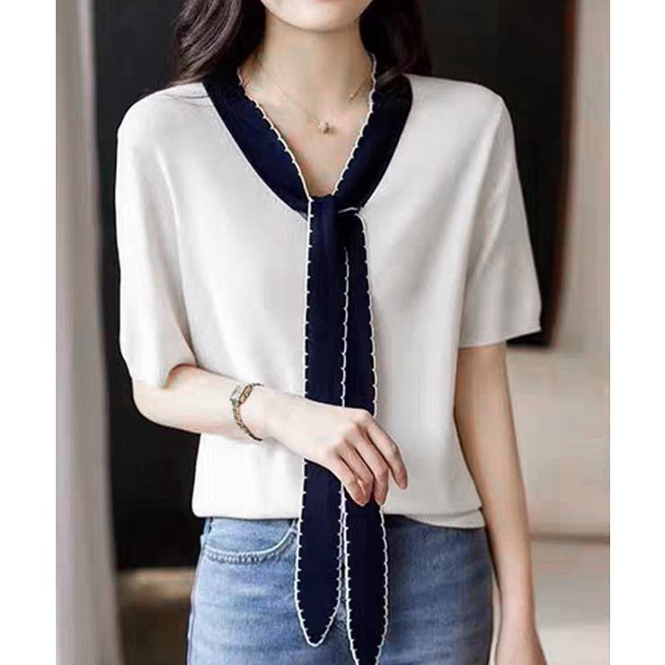 ボウタイニット リボンタイ サマーニット | Miniministore | 詳細画像5 