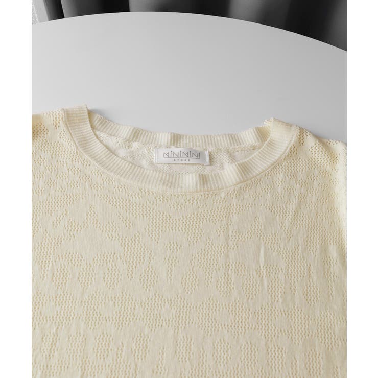 ジャカードレーストップス シアーブラウス | Miniministore | 詳細画像20 
