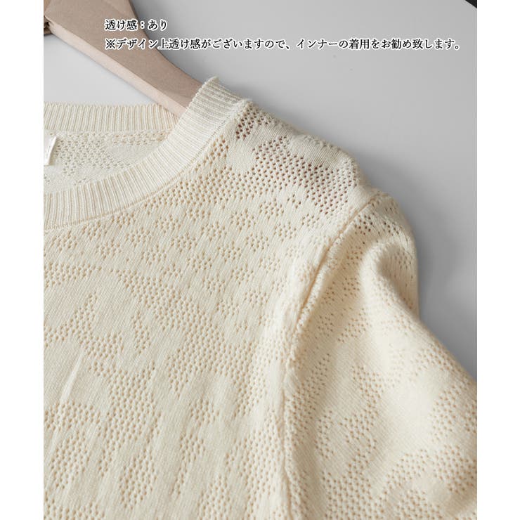 ジャカードレーストップス シアーブラウス | Miniministore | 詳細画像21 