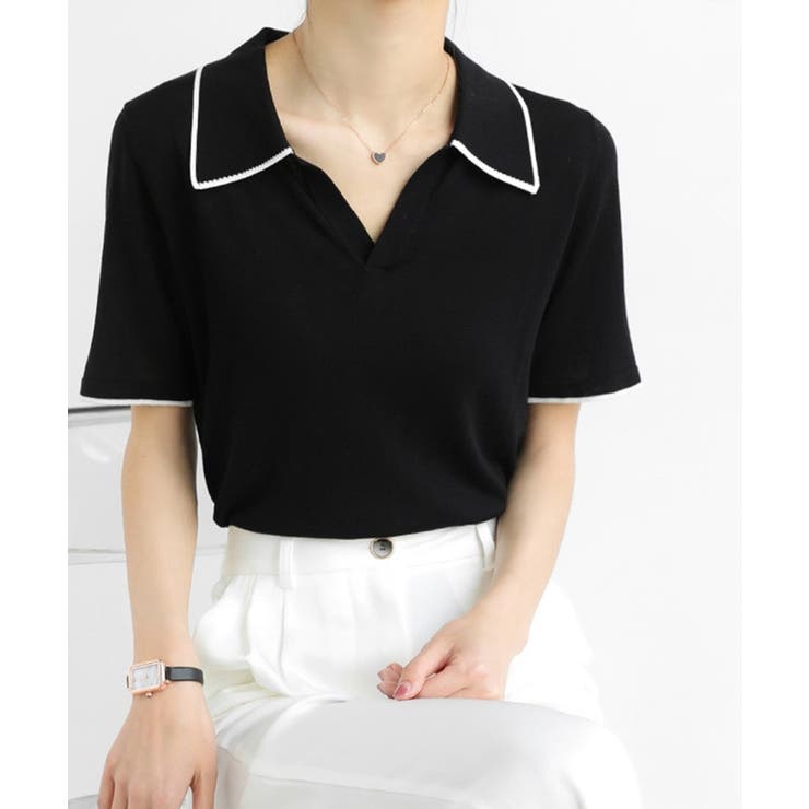 ポロシャツ ポロ ●Mini pile ポロシャツ レディース DOUBLE NAME ポロシャツ ポロ 「m:rex」ミニ恐竜ワッペン