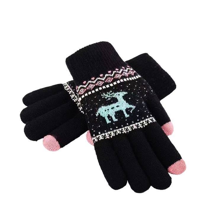 裏起毛トナカイ柄手袋タッチパネル対応手袋 | Miniministore | 詳細画像24 