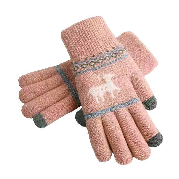 裏起毛トナカイ柄手袋タッチパネル対応手袋 | Miniministore | 詳細画像28 