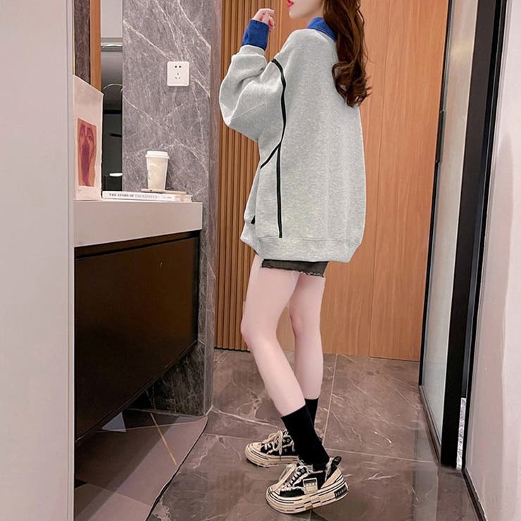 レイヤード風スウェットトップスレディース | Miniministore | 詳細画像10 