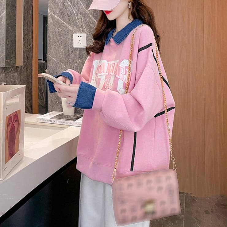 レイヤード風スウェットトップスレディース | Miniministore | 詳細画像12 