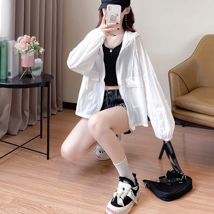 軽アウター レディース 薄手ブルゾン 夏[品番：II000010740