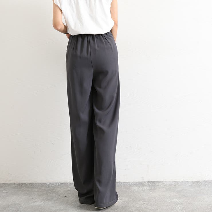 ワイドパンツ レディース ボトムス ハイウエストパンツ 通勤服